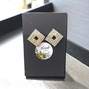 Vintage 1990s Faux Gem Earrings